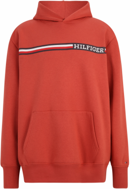 Tommy Hilfiger Big & Tall Mikina  tmavomodrá / červená / oranžovo červená / biela