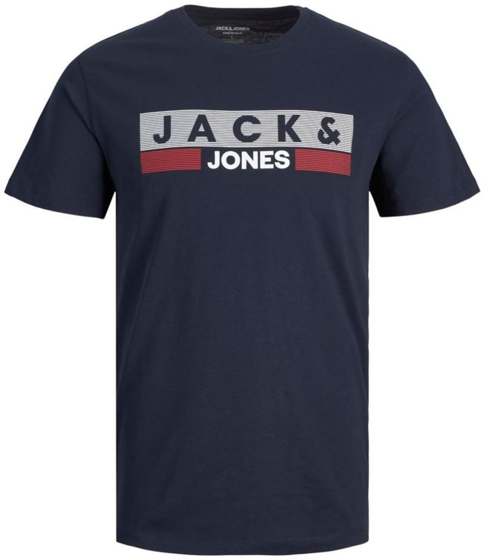 Jack & Jones Plus Tričko  modrá / sivá / bordová / biela