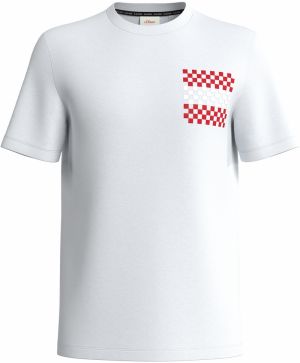 s.Oliver Tričko  krvavo červená / biela