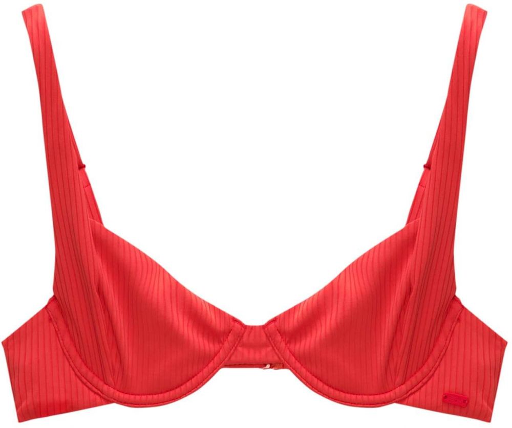 Pull&Bear Bikinový top  červená