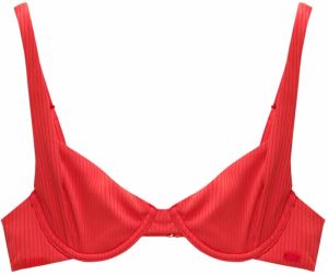 Pull&Bear Bikinový top  červená