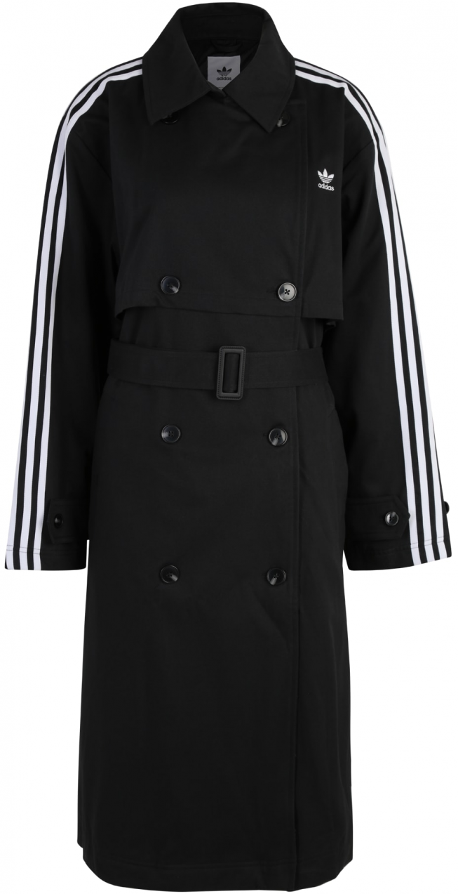 ADIDAS ORIGINALS Prechodný kabát  čierna / biela