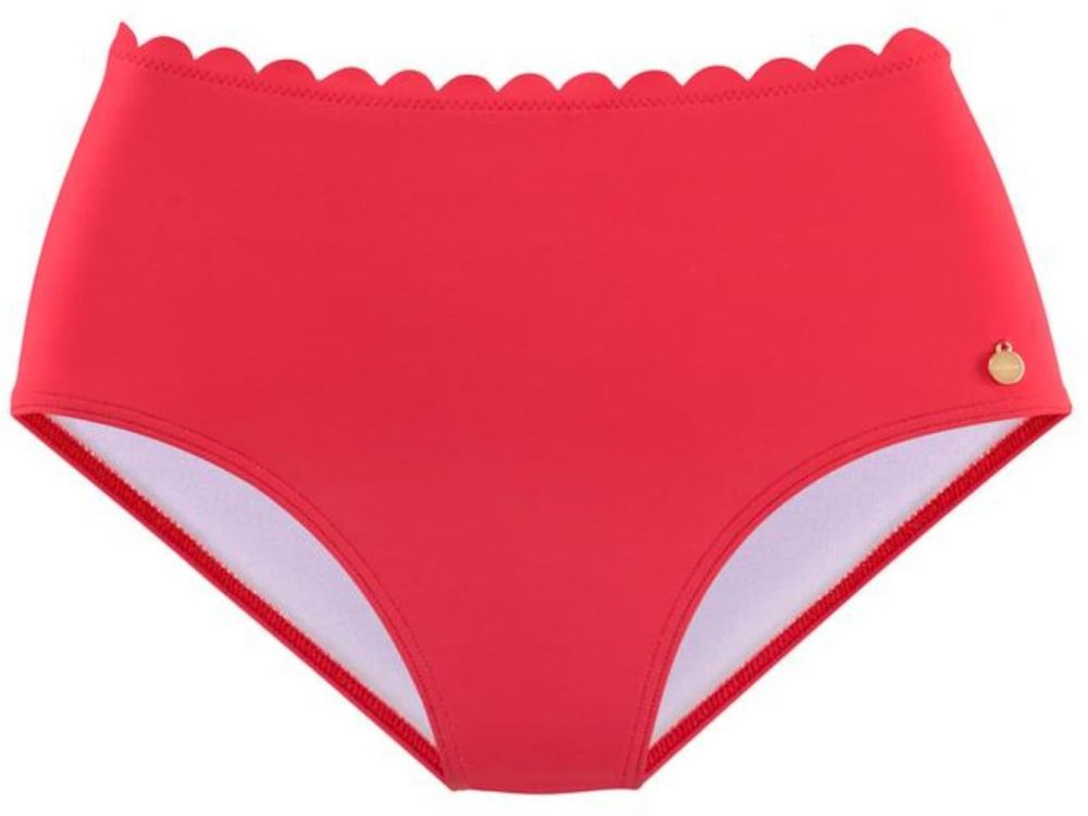 LASCANA Bikinové nohavičky 'Scallop'  červená