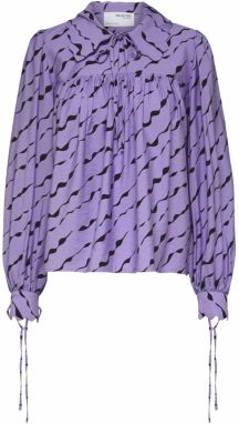 SELECTED FEMME Blúzka  fialová / čierna