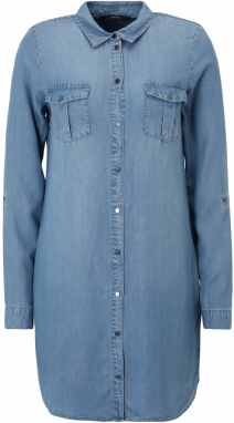 Vero Moda Tall Košeľové šaty  modrá denim