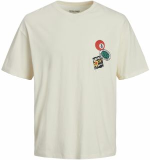 JACK & JONES Tričko  krémová / zelená / červená / čierna