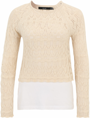 Vero Moda Petite Sveter  béžová