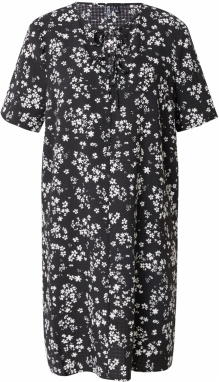 PIECES Šaty 'PCELISA'  čierna / biela