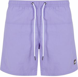 Urban Classics Plavecké šortky  levanduľová / čierna / biela
