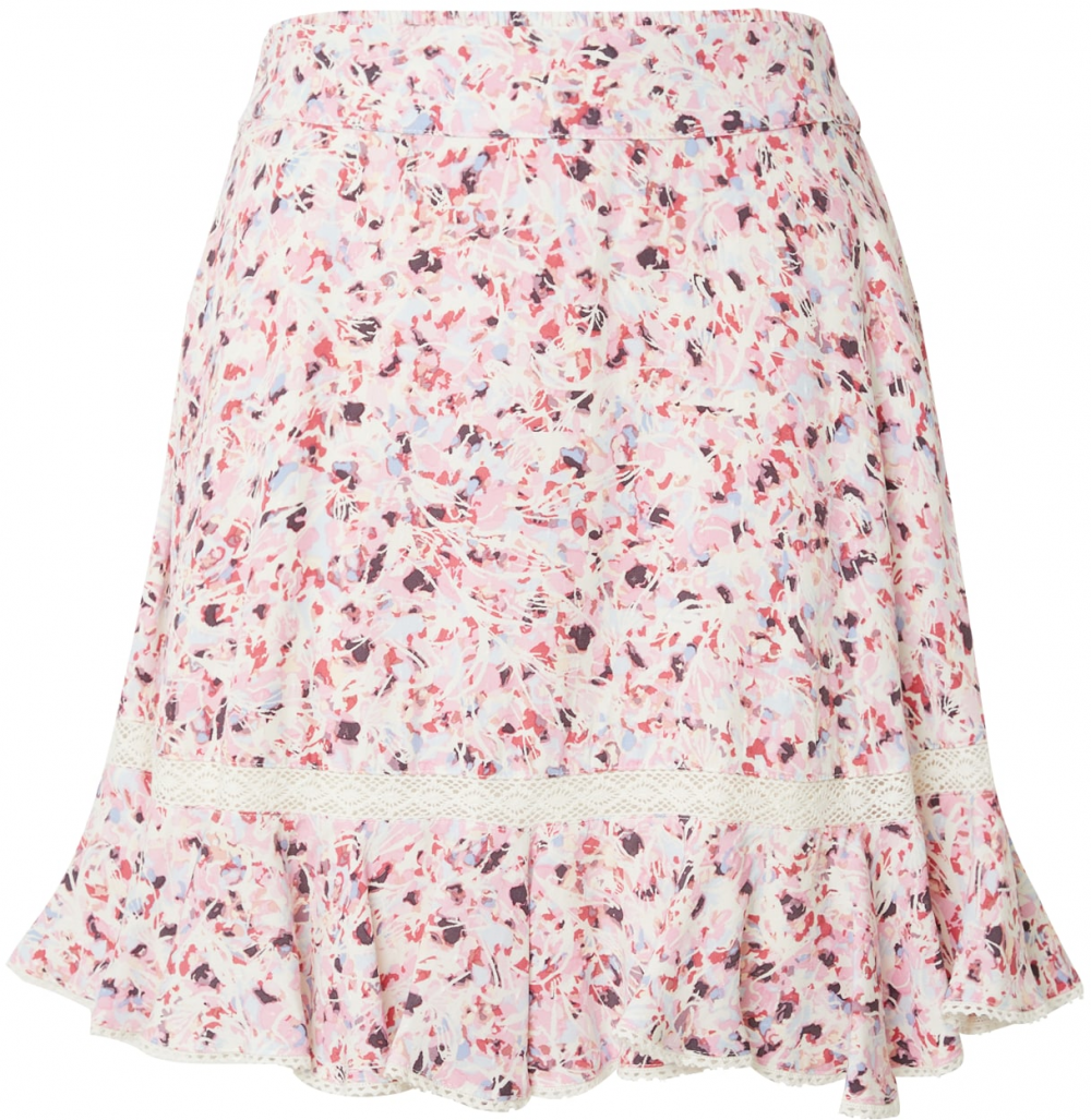 mbym Sukňa 'Kimiko-M'  svetlobéžová / svetlomodrá / rosé / červená