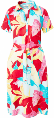 GERRY WEBER Košeľové šaty  azúrová / žltá / pitaya / červená