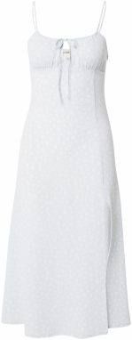 Monki Letné šaty  svetlomodrá / biela