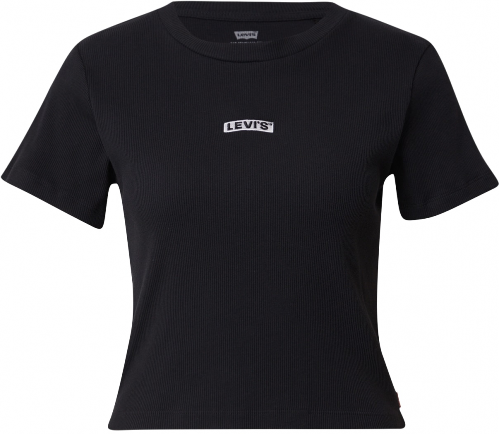 LEVI'S ® Tričko 'ESSENTIAL'  čierna / šedobiela