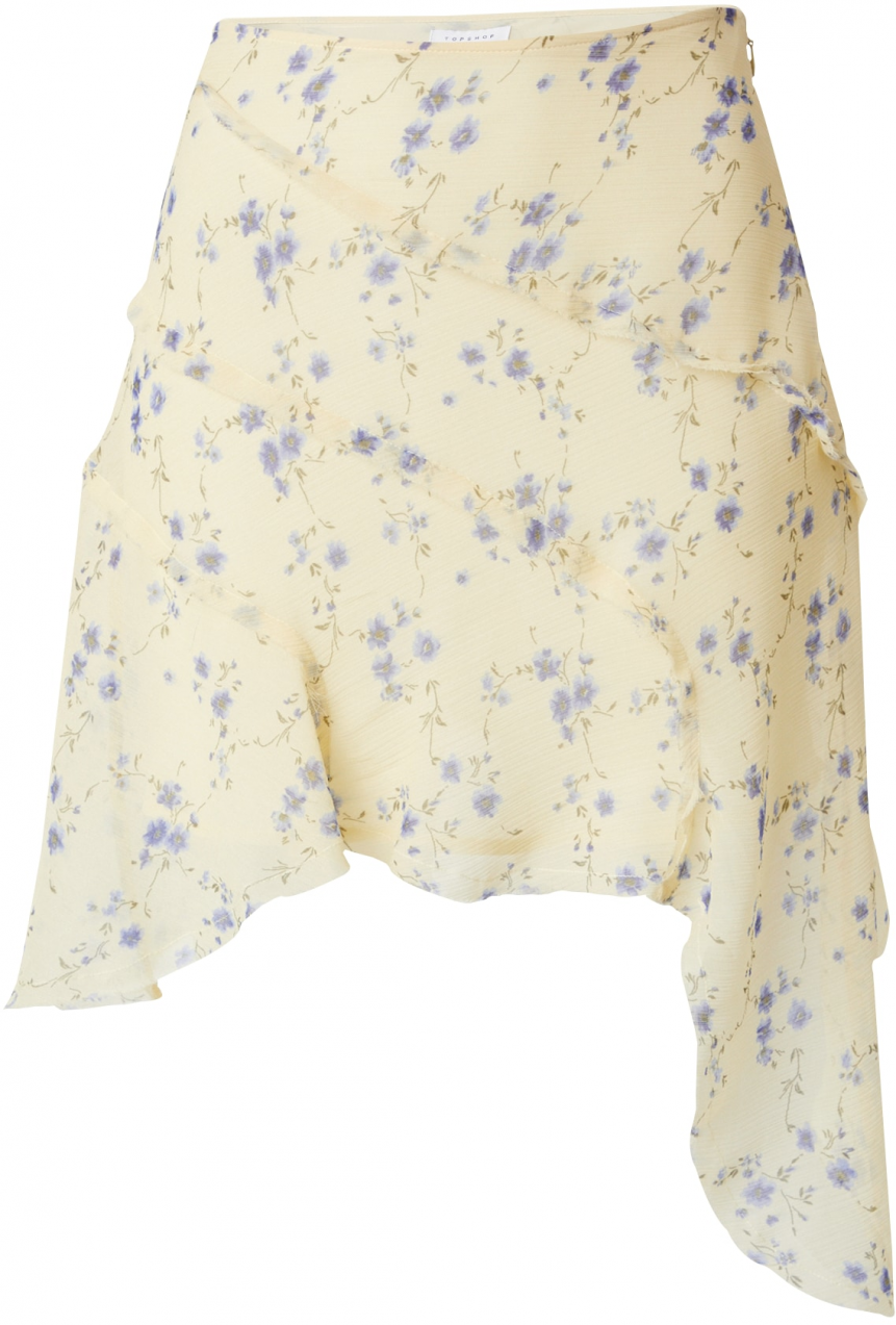 TOPSHOP Sukňa  modrá / svetlomodrá / pastelovo žltá / olivová