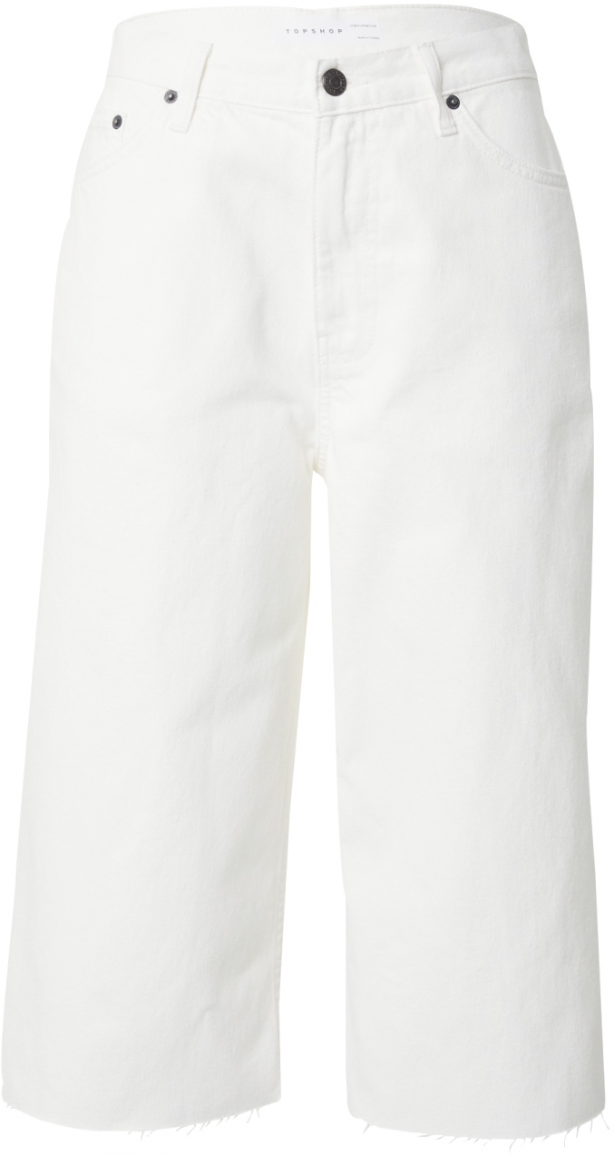 TOPSHOP Džínsy  biely denim