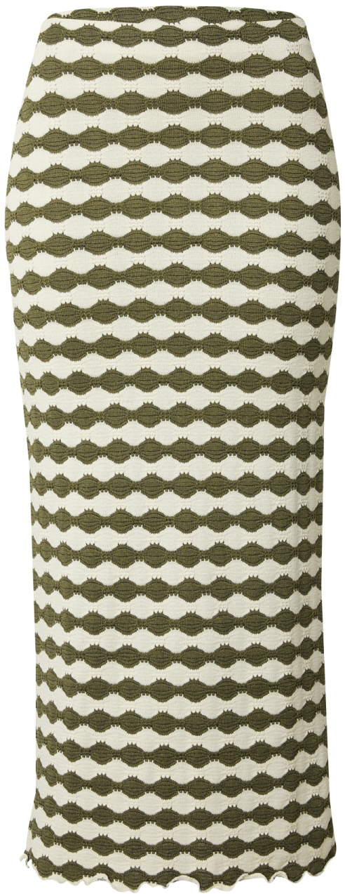 TOPSHOP Sukňa  béžová / olivová