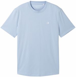TOM TAILOR DENIM Tričko  modrosivá / biela