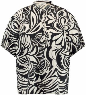 GERRY WEBER Blúzka  nebielená / čierna