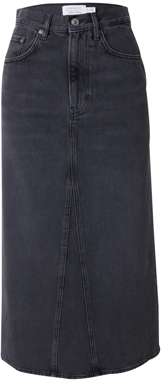 & Other Stories Sukňa  čierny denim