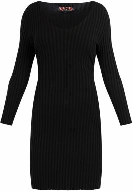 myMo ROCKS Pletené šaty  čierna