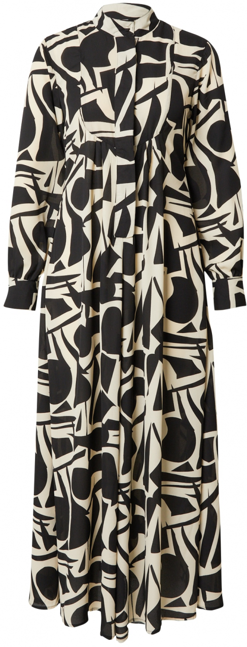 ONLY Košeľové šaty  béžová / čierna