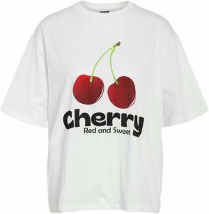 Noisy may Tričko 'MILLIE CHERRY'  červená / čierna / biela