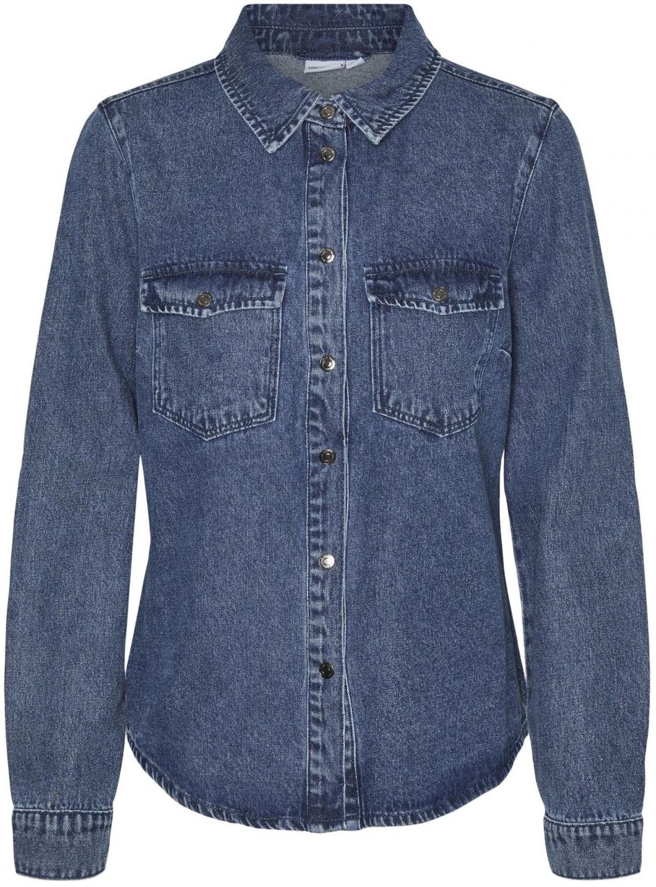 VERO MODA Blúzka 'VMJennie'  modrá denim