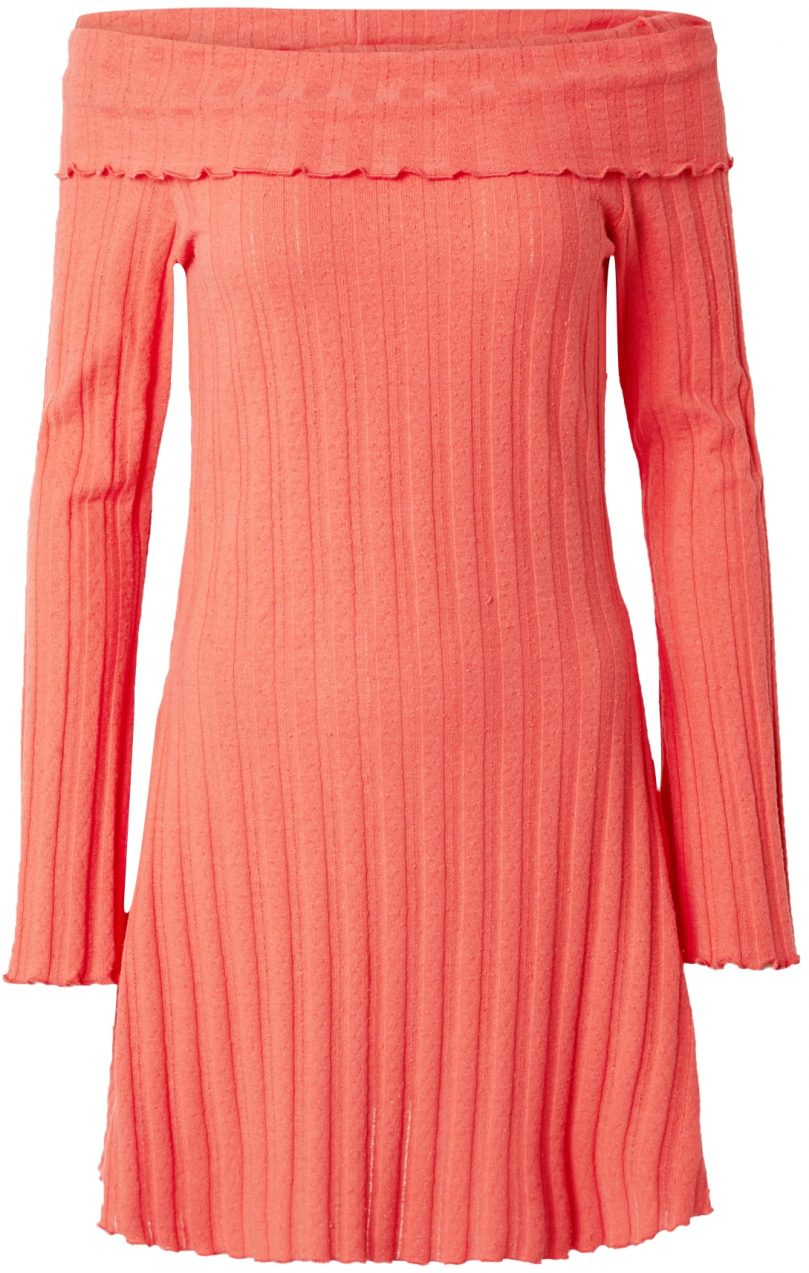 PIECES Pletené šaty 'PCOLIVE'  pastelovo červená