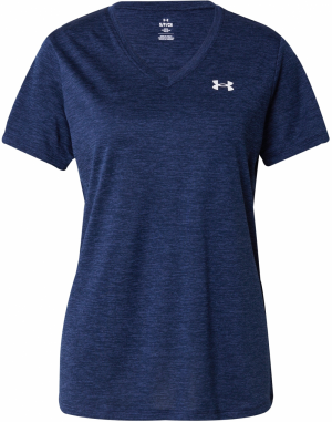 UNDER ARMOUR Funkčné tričko 'Twist'  modrá melírovaná / biela