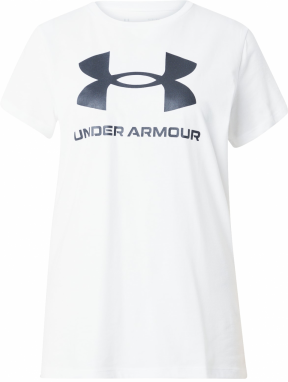 UNDER ARMOUR Funkčné tričko 'SPORTSTYLE'  čierna / biela