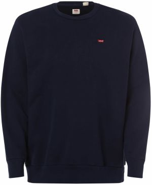 Levi's® Big & Tall Mikina 'Original Housemark Crewneck Sweatshirt '  námornícka modrá / červená / biela