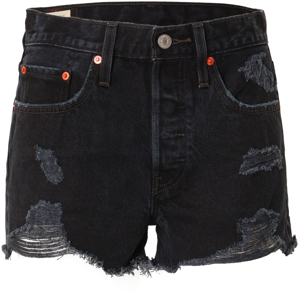 LEVI'S ® Džínsy '501® Original Shorts'  čierny denim