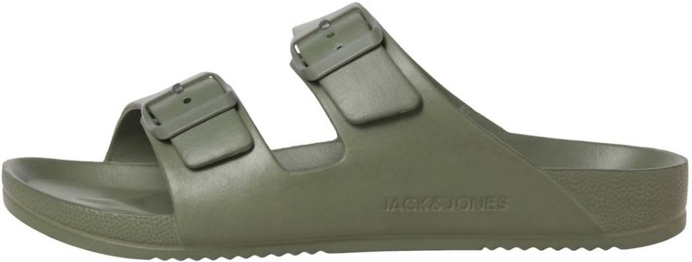 JACK & JONES Šľapky 'JFWCroxton'  tmavozelená