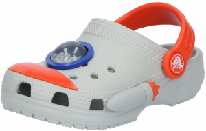 Crocs Otvorená obuv 'Classic Rocket Ship'  modrá / sivá / homárová / biela