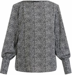 DreiMaster Klassik Blúzka  čierna / biela