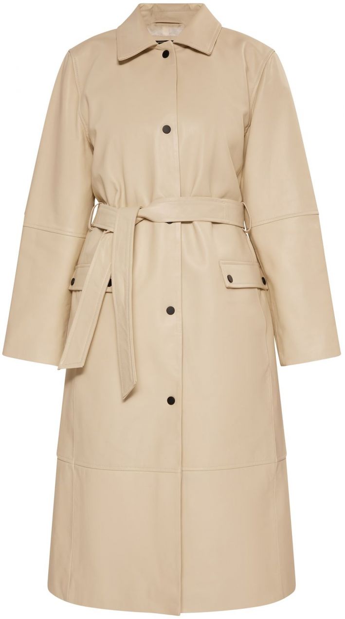 faina Prechodný kabát  biela ako vlna