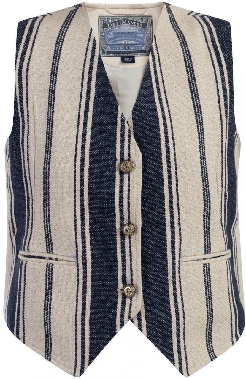 DreiMaster Vintage Vesta  béžová / tmavomodrá