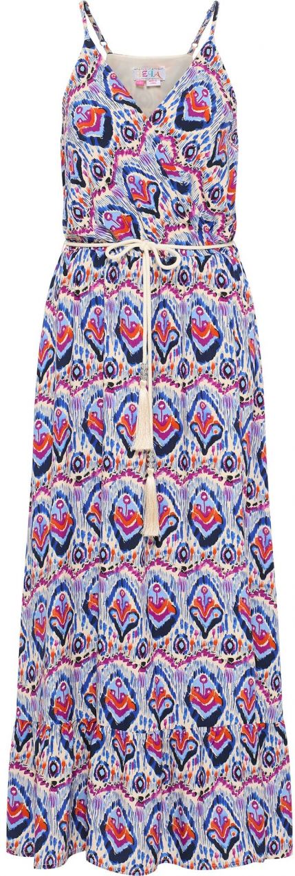 IZIA Letné šaty  krémová / modrá / tyrkysová / oranžová