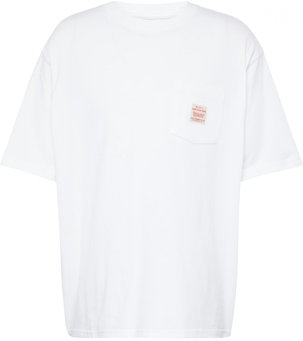 LEVI'S ® Tričko 'Workwear Tee'  červená / biela