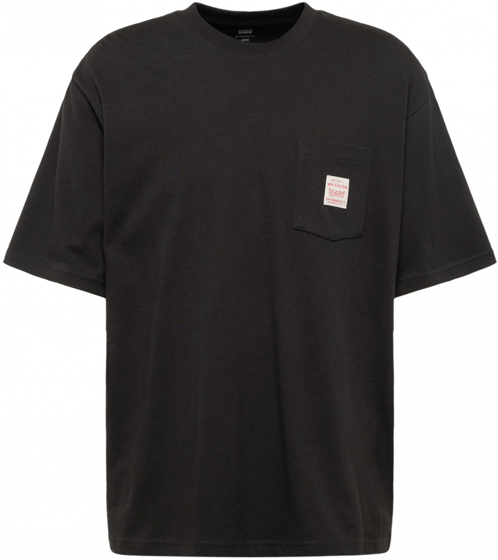 LEVI'S ® Tričko 'Workwear Tee'  červená / čierna / biela