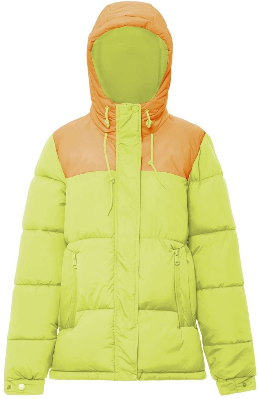FUMO Zimná bunda  limetová / oranžová