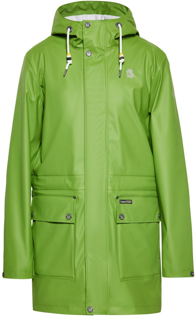 Schmuddelwedda Funkčná bunda  striebornosivá / svetlozelená