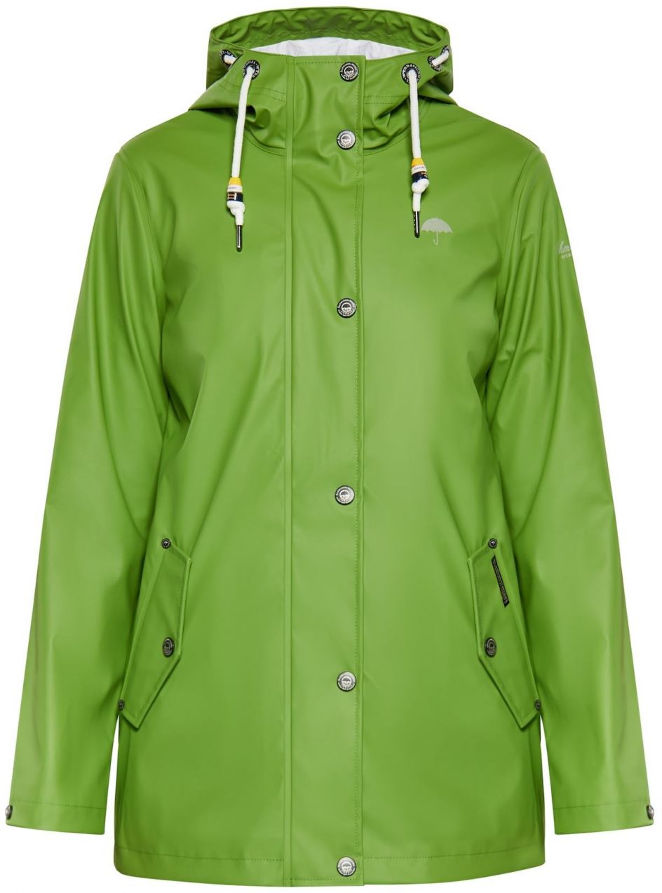 Schmuddelwedda Funkčná bunda  striebornosivá / kiwi