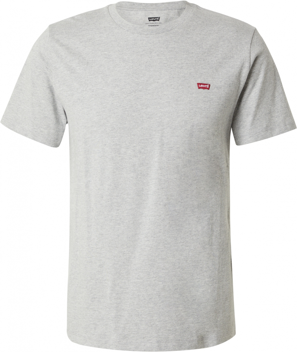 LEVI'S ® Tričko 'Original Housemark Tee'  sivá melírovaná / červená / biela