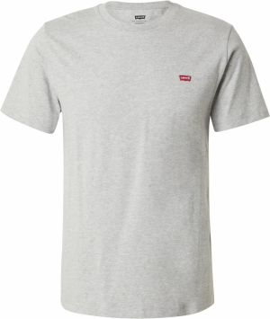 LEVI'S ® Tričko 'Original Housemark Tee'  sivá melírovaná / červená / biela