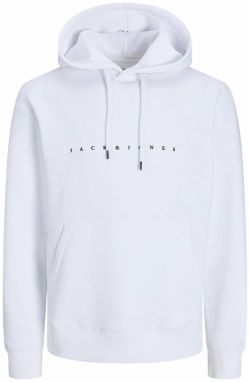 JACK & JONES Mikina 'JJEStar'  čierna / biela