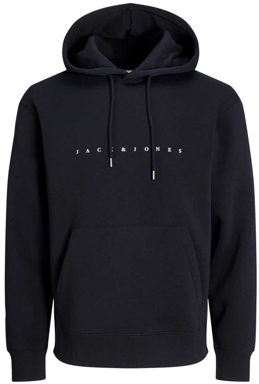 JACK & JONES Mikina 'JJEStar'  čierna / biela