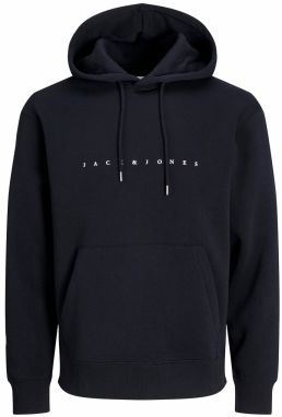 JACK & JONES Mikina 'JJEStar'  čierna / biela