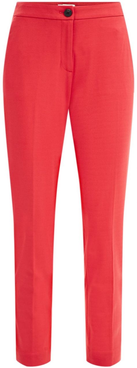 WE Fashion Nohavice s pukmi  svetločervená