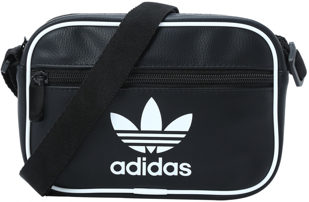 ADIDAS ORIGINALS Taška cez rameno 'Adicolor Classic'  čierna / biela